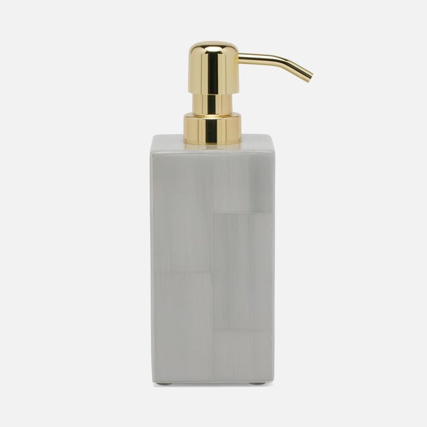 BATH COLLECTION LIGHT GRAY FAUX HORN
