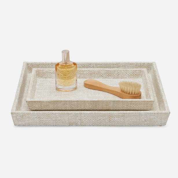BATH COLLECTION WHITEWASHED BAGOR GRASS