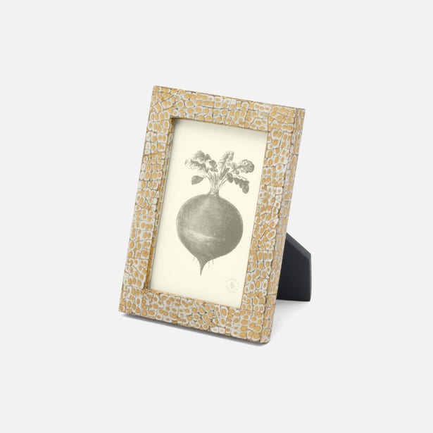 FRAME GOLD/WHITE LACQUERED EGGSHELL