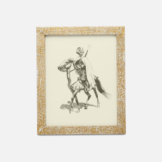 FRAME GOLD/WHITE LACQUERED EGGSHELL