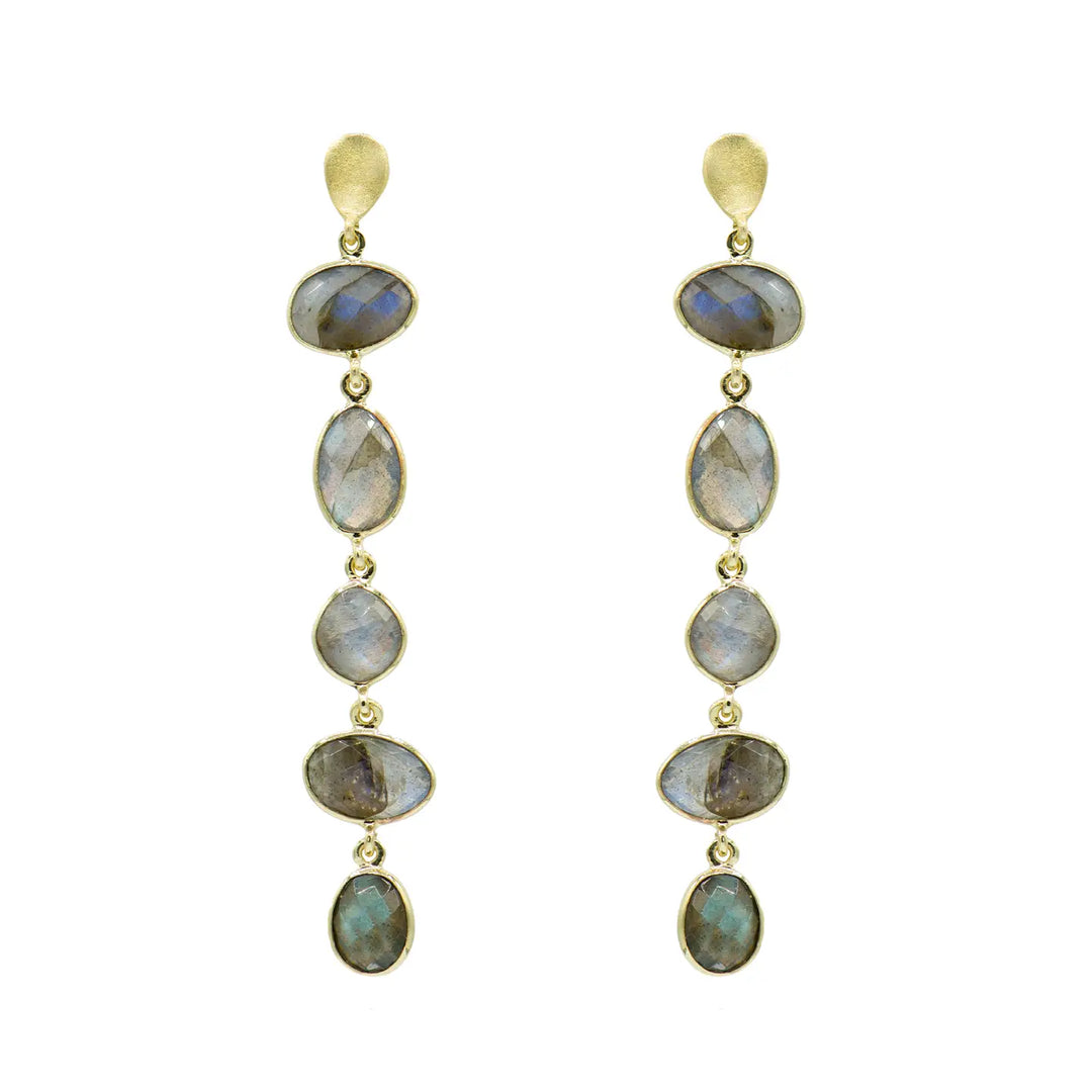 EARRINGS LABRADORITE