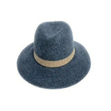 HAT FEDORA WOOL BLUE