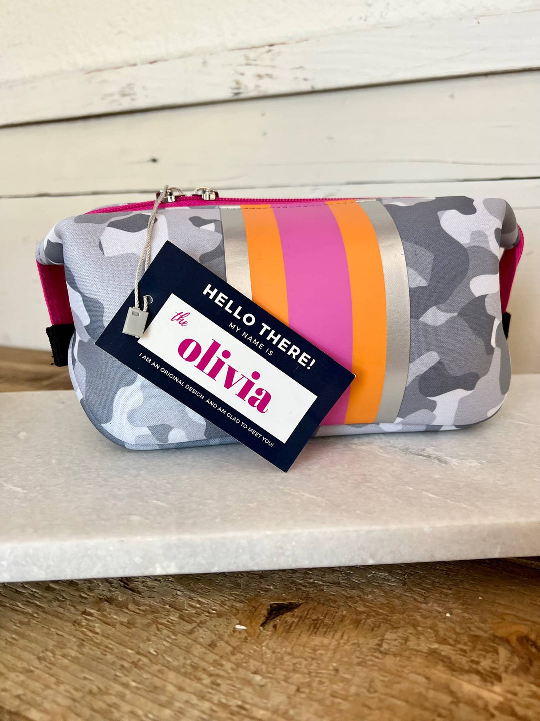 MAKE UP BAG PINK/ORANGE SMALL