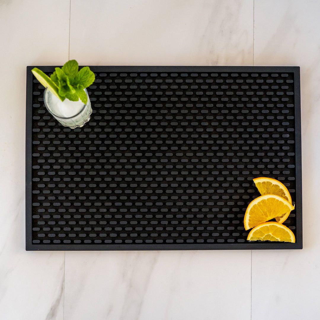 BAR MAT SILICONE LARGE BLACK