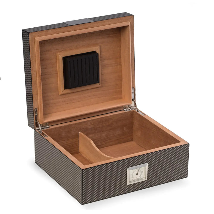 CIGAR HUMIDOR CARBON FIBER FINISH