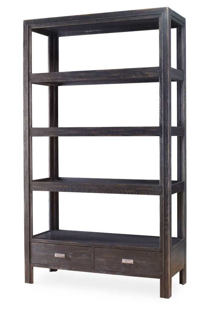 DAWSON BOOKCASE - BLACK RUSTIC