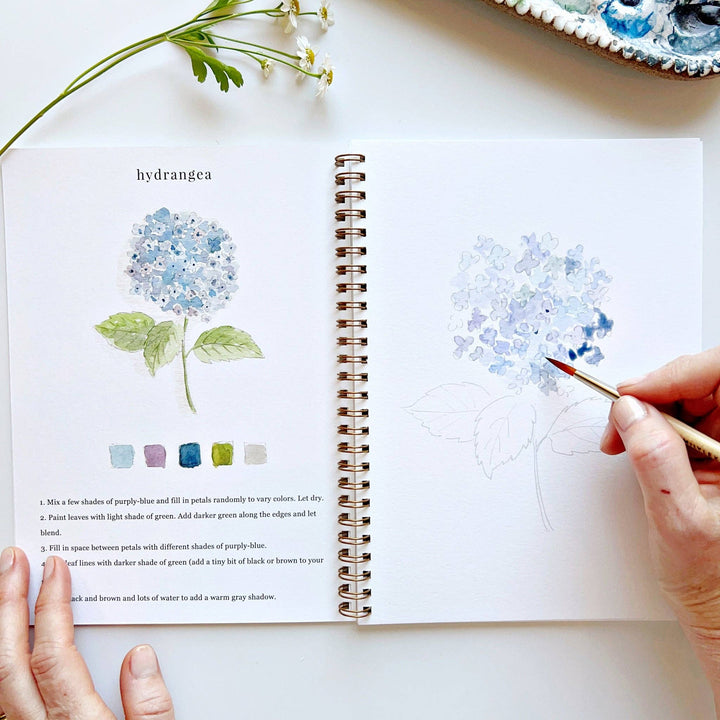 WORKBOOK WATERCOLOR FLOWERS