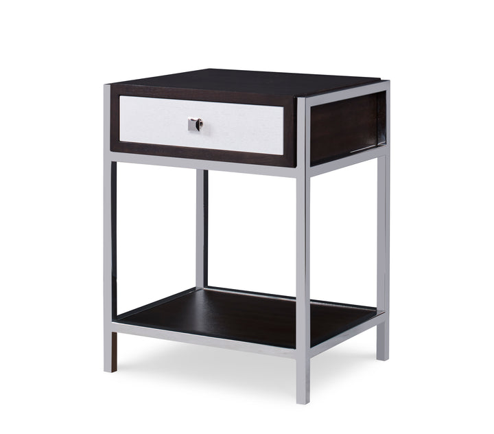 ARIA NIGHTSTAND - BROWNSTONE/OXFORD WHITE