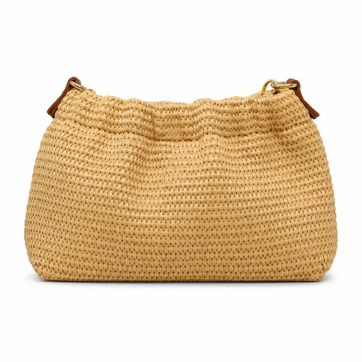 HANDBAG RAFFIA CHAIN-HANDLE