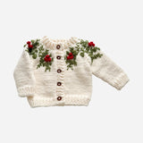 BABY CARDIGAN HOLLY CHRISTMAS