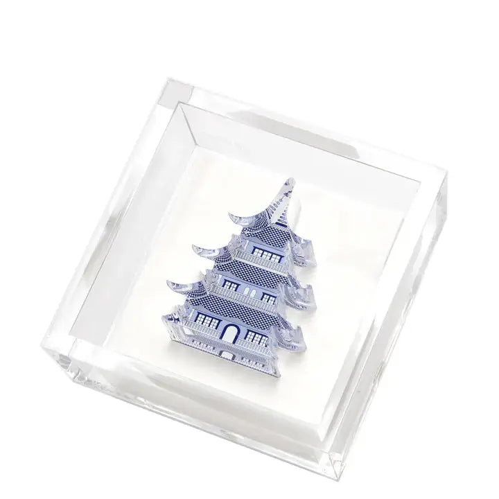 BLUE PAGODA WEIGHT & HOLDER  #78392