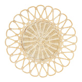 PLACEMAT RATTAN WHITE 15"