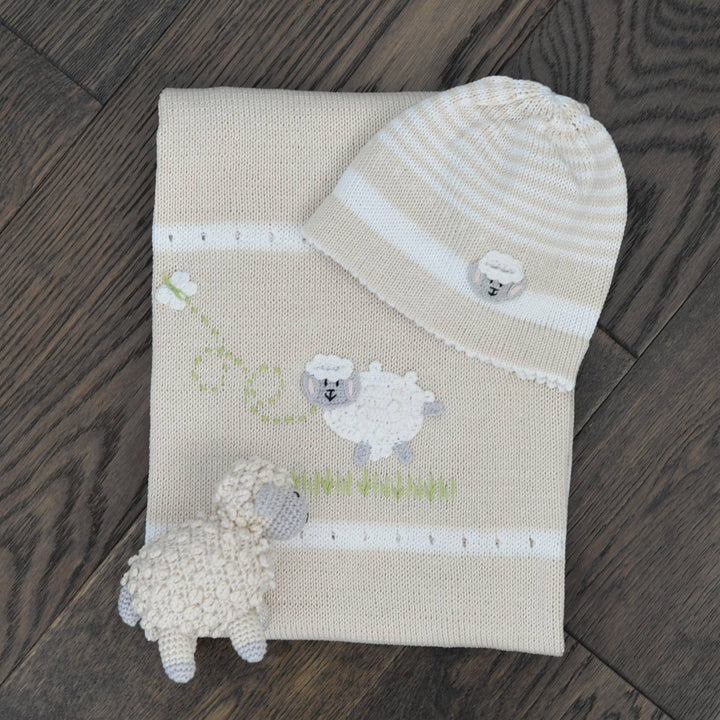 BABY BLANKET LAMB ECRU