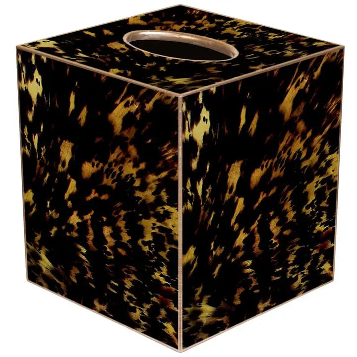 TISSUE BOX TORTOISE SHELL