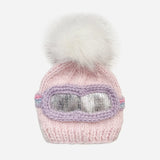 BABY HAT SKI GOGGLES PINK WINTER