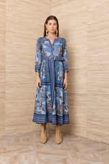 DRESS MIDI BLUE