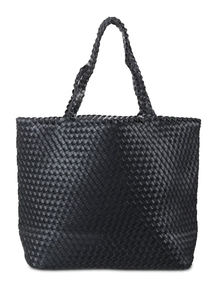 TOTE BAG MAXI BLACK GUNMETAL