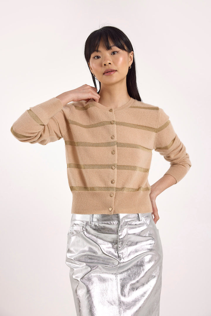 CARDIGAN STRIPE SIMONE LUREX