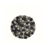 TRIVET POM POM NATURAL ROUND