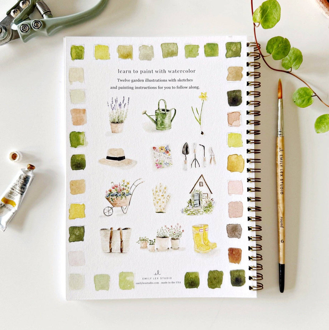 WORKBOOK WATERCOLOR GARDEN