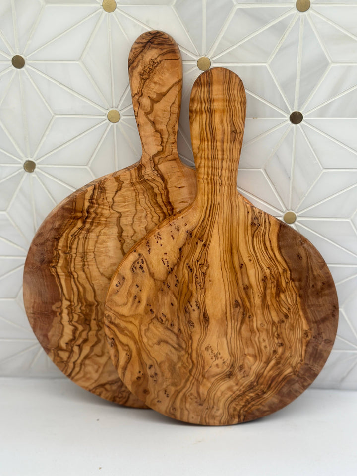 BOARD PADDLE OLIVE WOOD ROUND