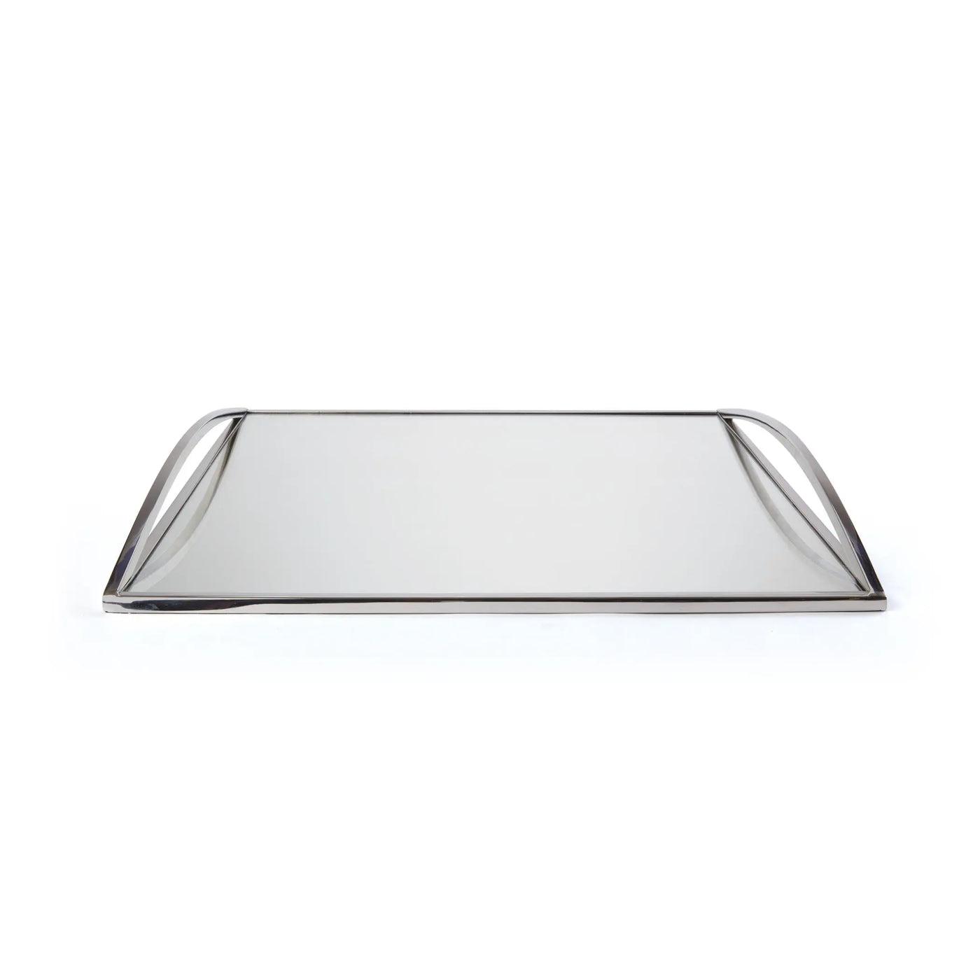 TRAY STAINLESS STEEL WITH HANDLES SQUARE