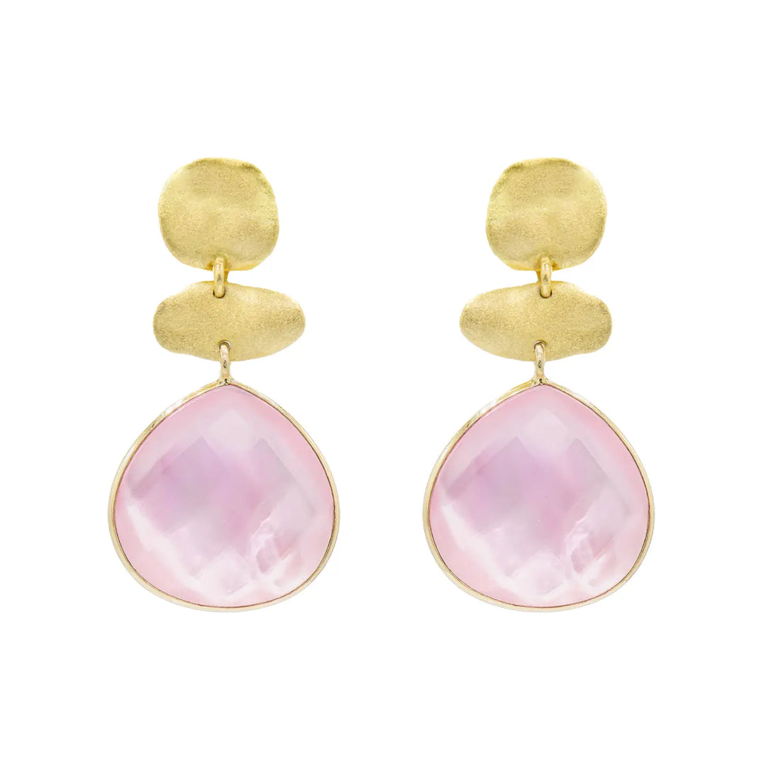 EARRING TWO MOLTEN COINS
