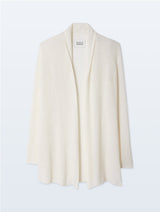 CARDIGAN CASHMERE TRAPEZE SOFT WHITE