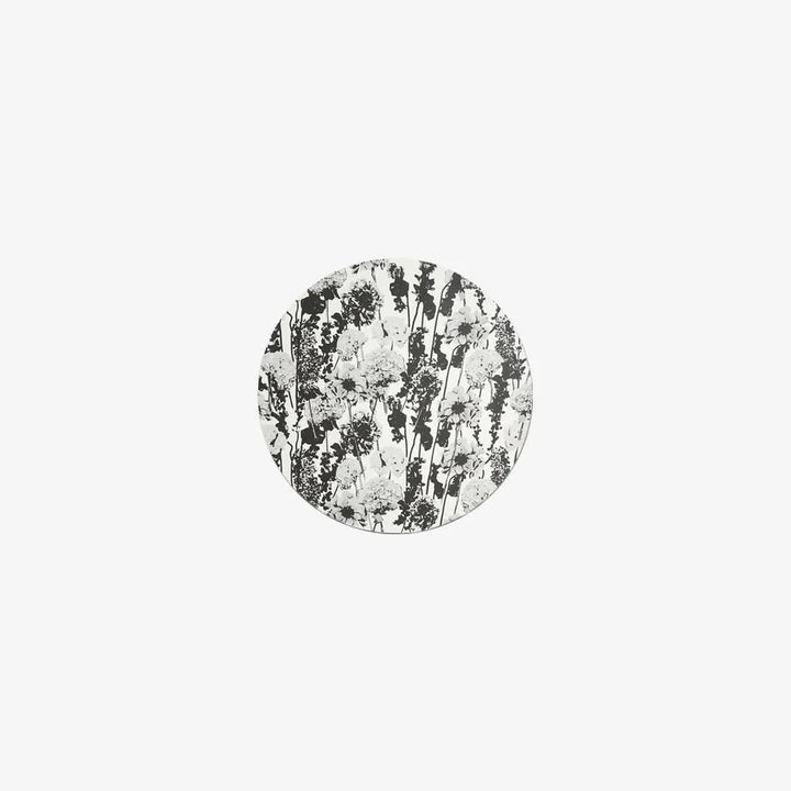 PLACEMAT RD GRAY FLORAL 15"