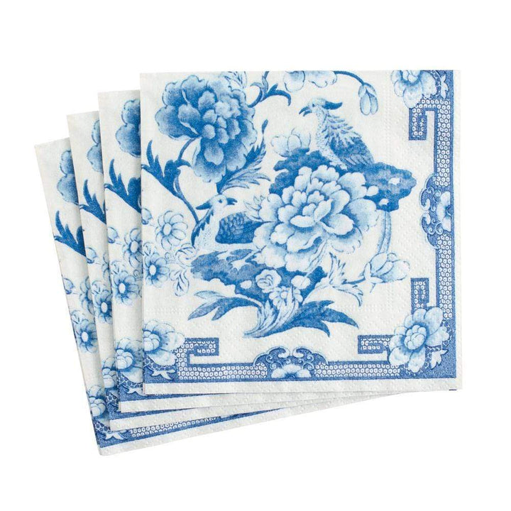 NAPKIN COCKTAIL BLUE AND WHITE