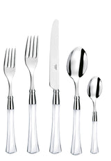 FLATWARE 5-PIECE SET CLEAR