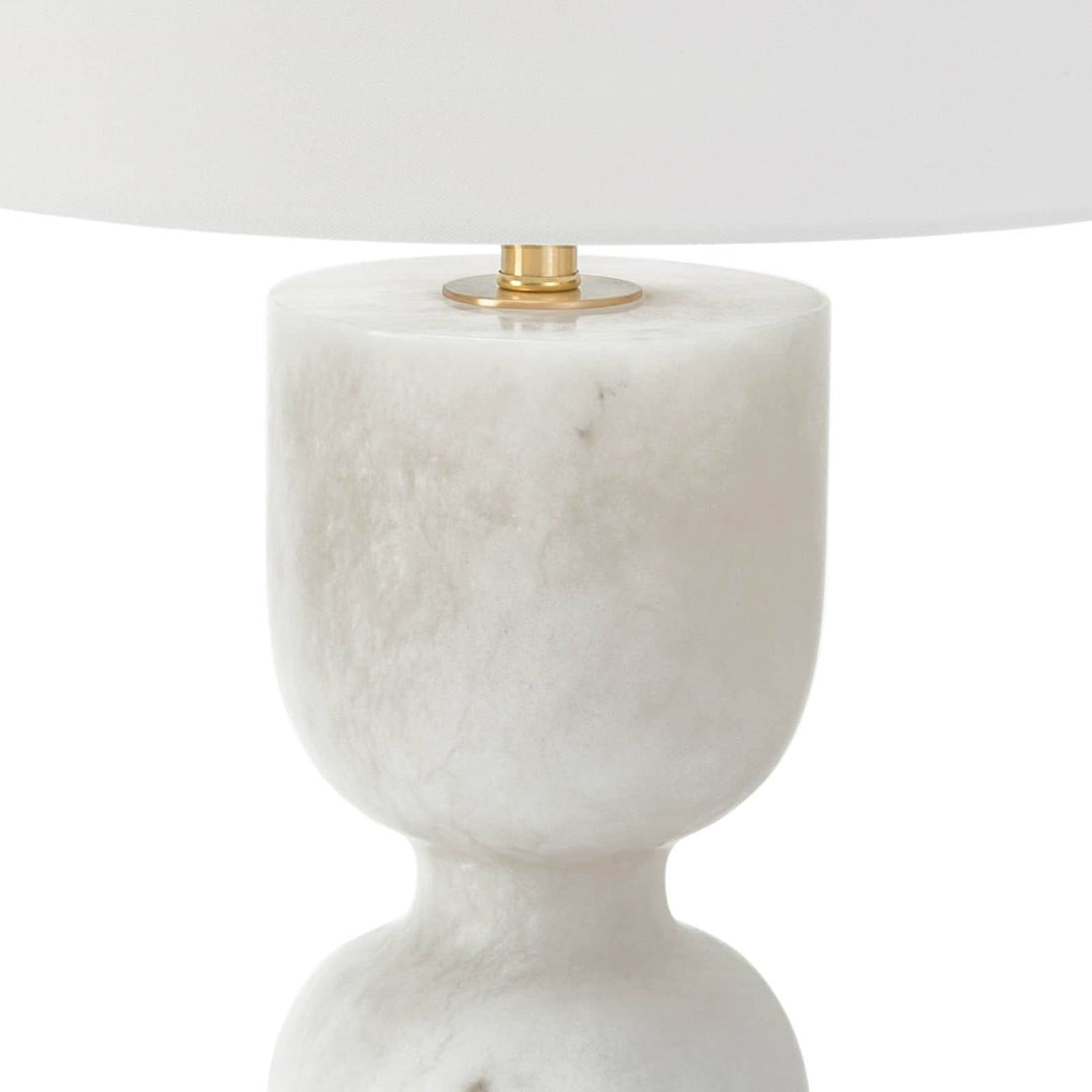 TABLE LAMP HOURGLASS ALABASTER LARGE #48096
