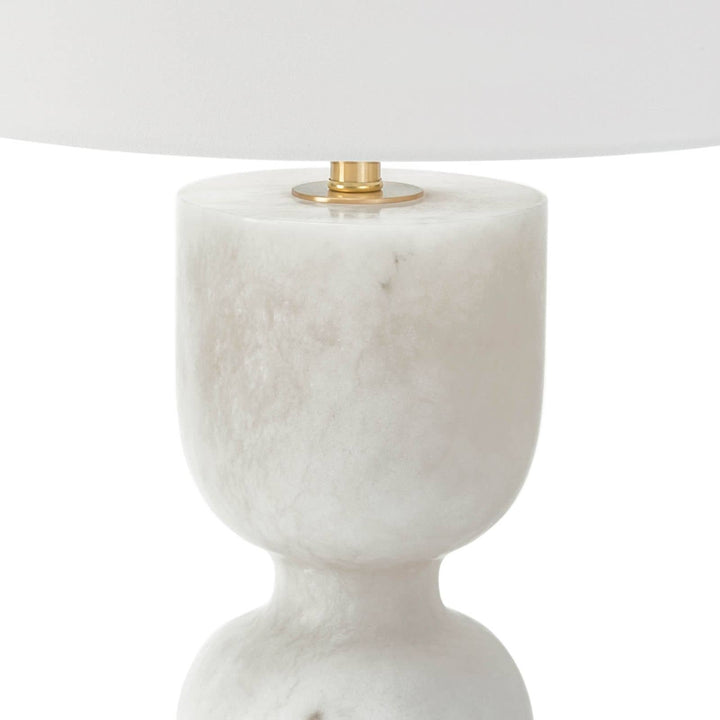 TABLE LAMP HOURGLASS ALABASTER LARGE #48096