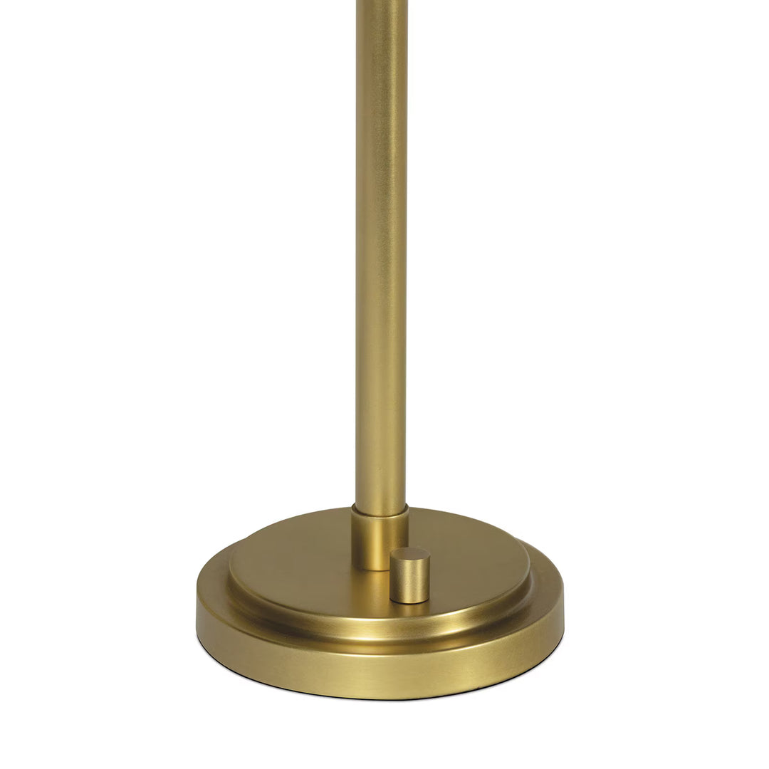 BUFFET LAMP NATURAL BRASS HERRITAGE PLAID