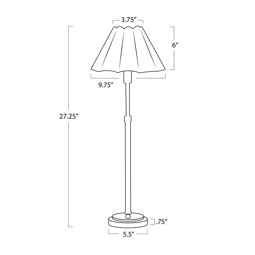 BUFFET LAMP NATURAL BRASS OLIVE