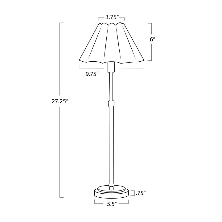 BUFFET LAMP NATURAL BRASS OLIVE