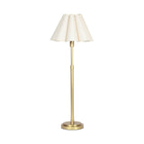 BUFFET LAMP NATURAL BRASS OYSTER