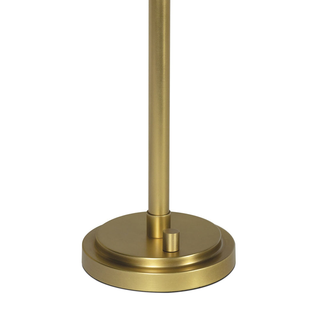 BUFFET LAMP NATURAL BRASS OYSTER