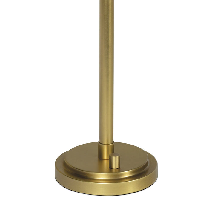 BUFFET LAMP NATURAL BRASS OYSTER
