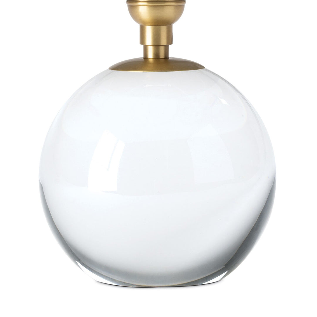 TABLE LAMP CRYSTAL UMBER SCALLOPED SHADE MINI