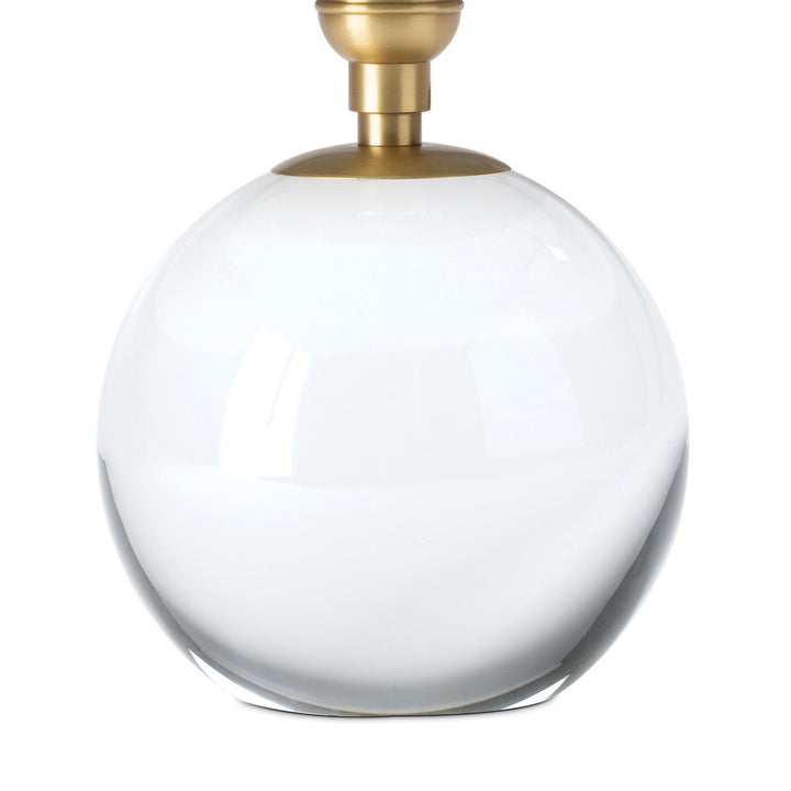 TABLE LAMP CRYSTAL UMBER SCALLOPED SHADE MINI
