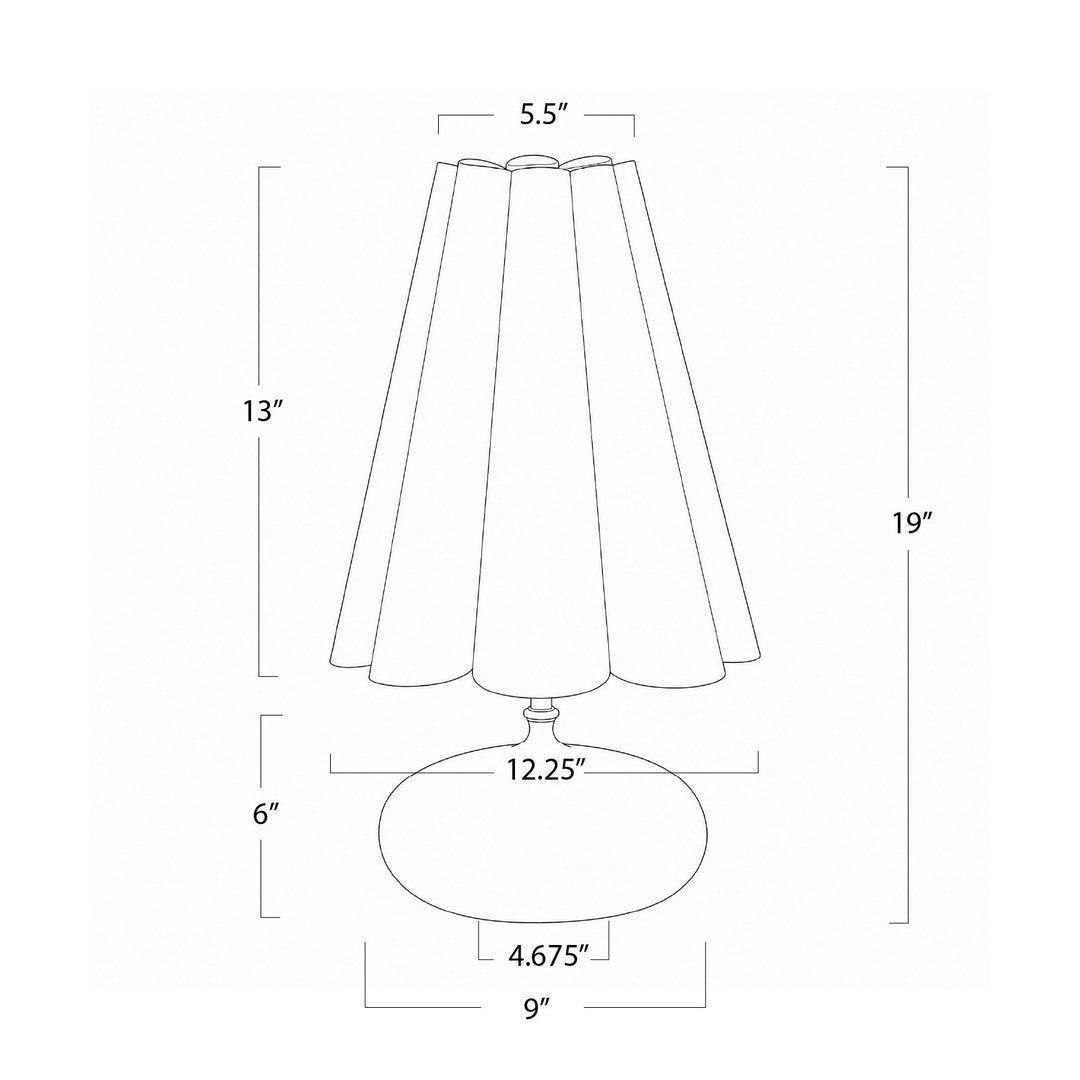 TABLE LAMP NATURAL LINEN SHADE FLAX