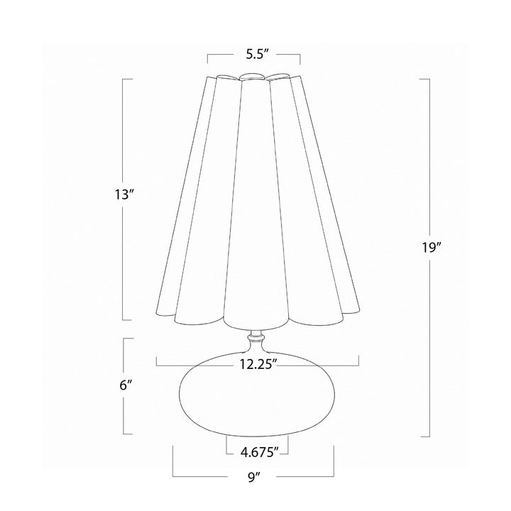 TABLE LAMP NATURAL LINEN SHADE FLAX