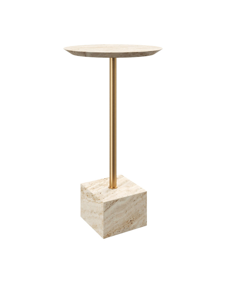 DRINK TABLE TRAVERTINE