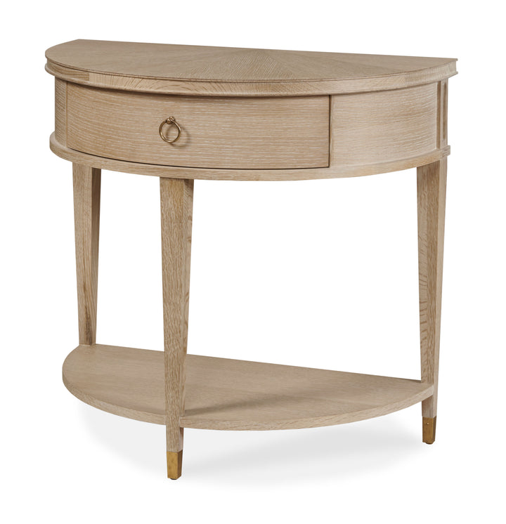 MAISON '47 DEMILUNE NIGHTSTAND - BLONDE CERUSED