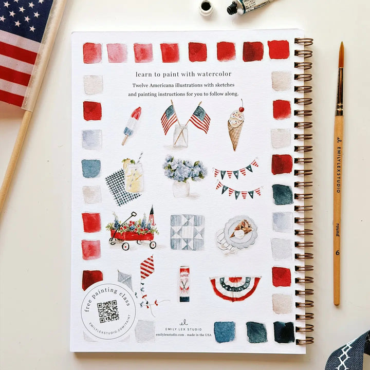 WORKBOOK WATERCOLOR AMERICANA