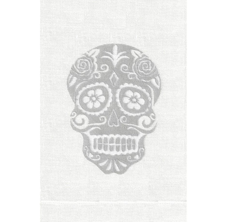 GUEST TOWEL SUGAR SKULL (Available in Colors)