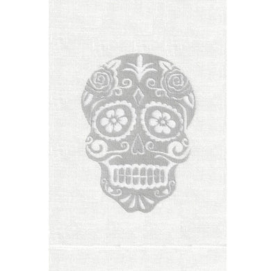 GUEST TOWEL SUGAR SKULL (Available in 2 Colors)
