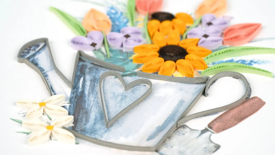 GREETING CARD "GARDEN WATERING"