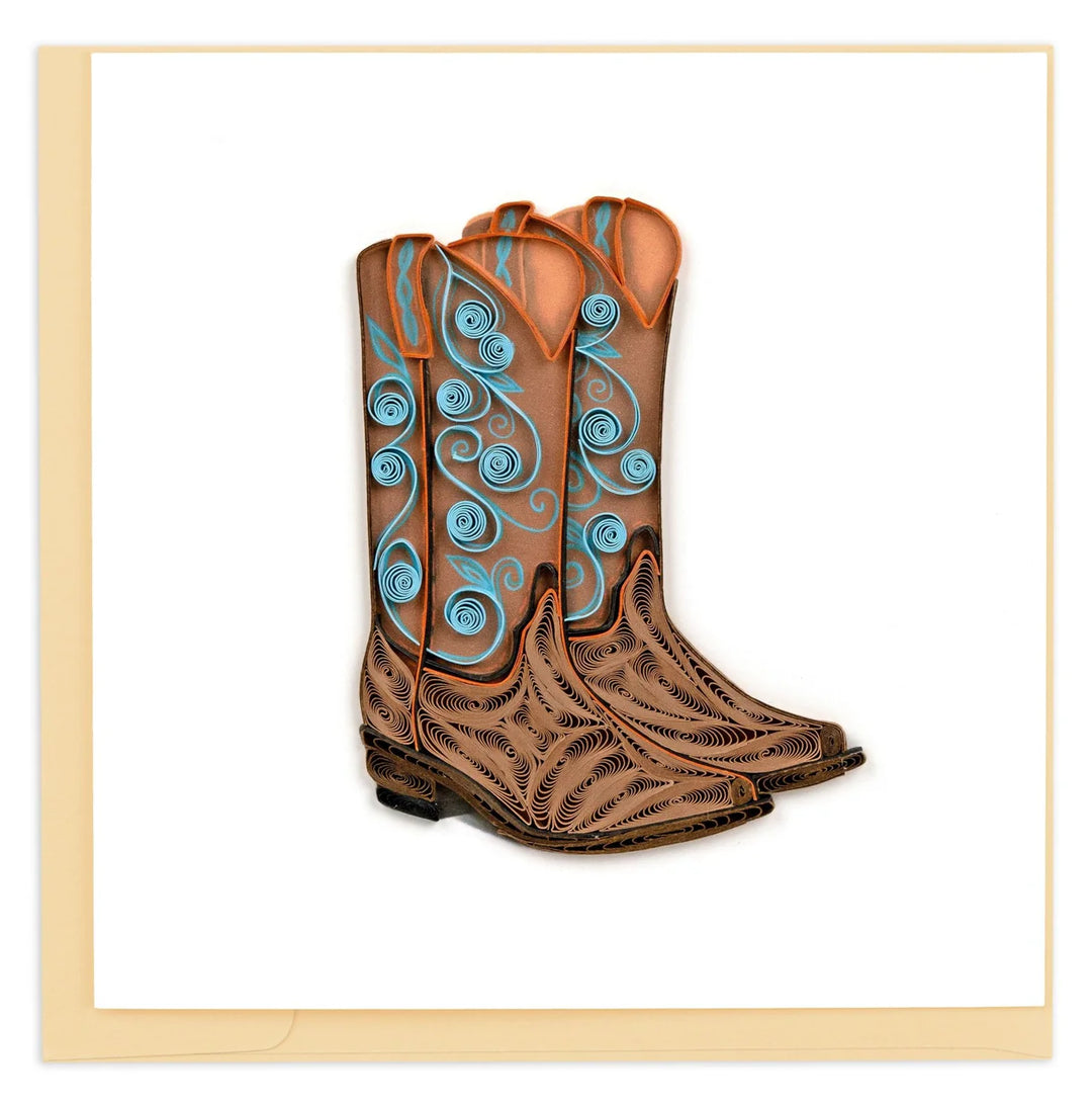 GREETING CARD "COWBOY BOOTS"